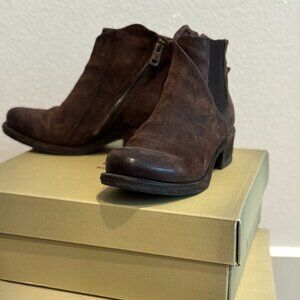 A.S.98 Brown Suede Chelsea Ankle Boot Handcrafted in Europe